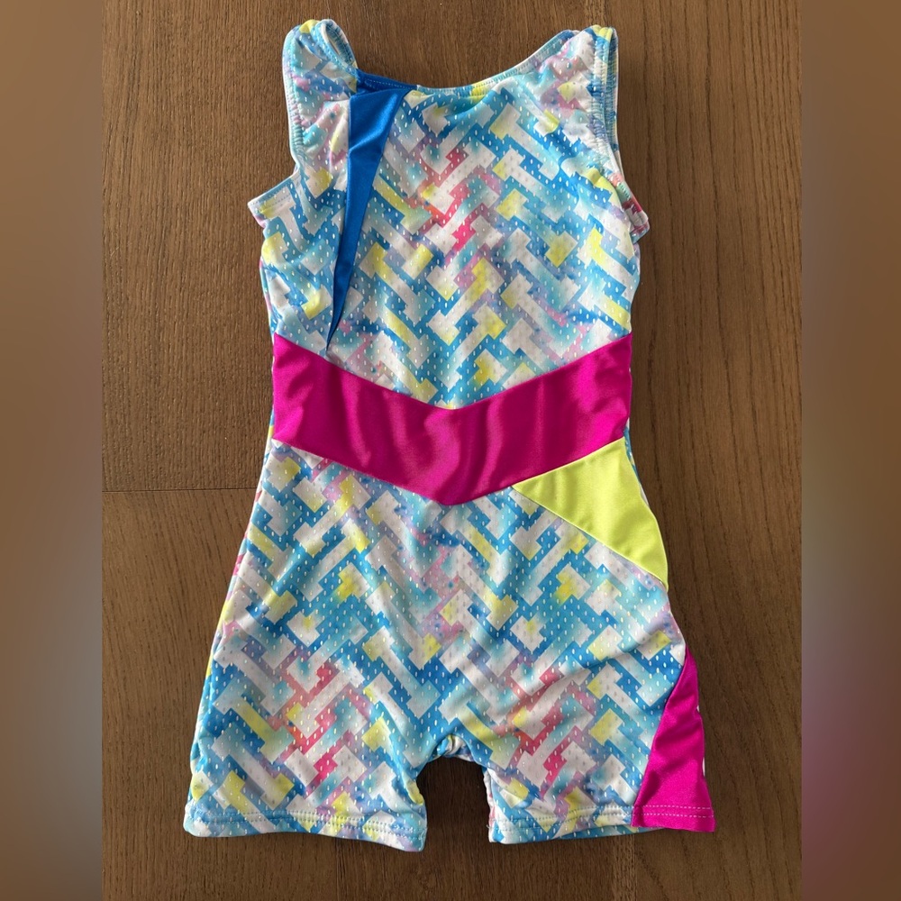 Kids One Piece Gymnastics Suit